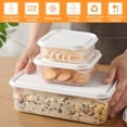 thumbnail image 2 of Food Storage Containers 17 Pcs with Airtight Lids BPA-Free Freezer Organizer Bins Stackable Clear Fridge Storage Box Reusable Microwave and Dishwasher Safe for Kitchen Food, 2 of 11