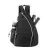 CSChome Mesh Pocket Backpack Pickleball Paddle Backpack Mesh Pocket Adjustable Strap Waterproof Oxford Outdoor Sports Badminton Table Tennis Racket