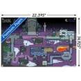 thumbnail image 3 of Among Us - Polus Map Wall Poster with Pushpins, 14.725" x 22.375", 3 of 3