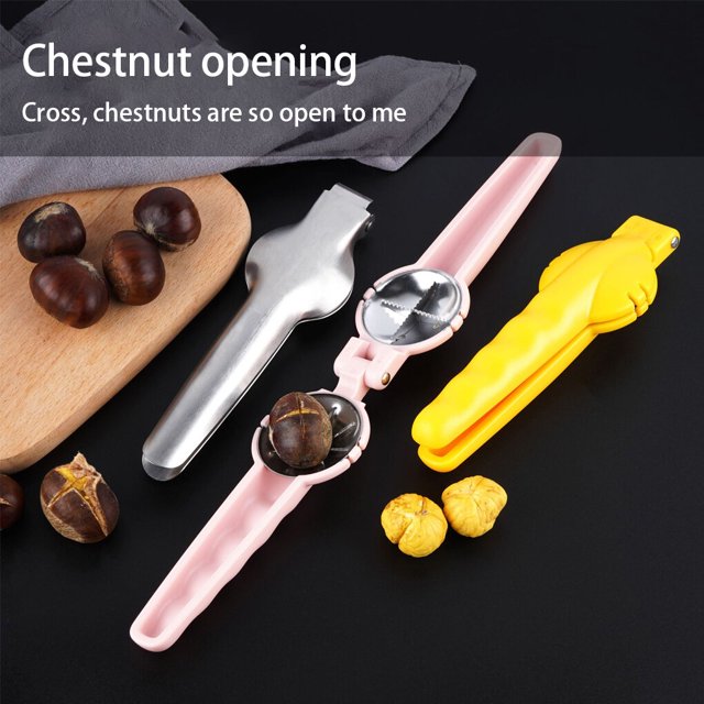 facefd Stainless Steel Chestnut Clip Accessory Home Walnut Pliers Opener Kitchen Tools Household Sheller Machine Gadgets Black