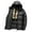 Black, variant on Winter Warm Thickened Down Jacket Heavy Duty Cold Weather Coat With Hood For Outdoor Activities Windproof Water