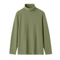 thumbnail image 3 of Men Clothing, Mens Mock Turtleneck Shirt Long Sleeve Solid Thermal Compression Shirts Base Layer Casual Slim Fit Undershirts, 3 of 3