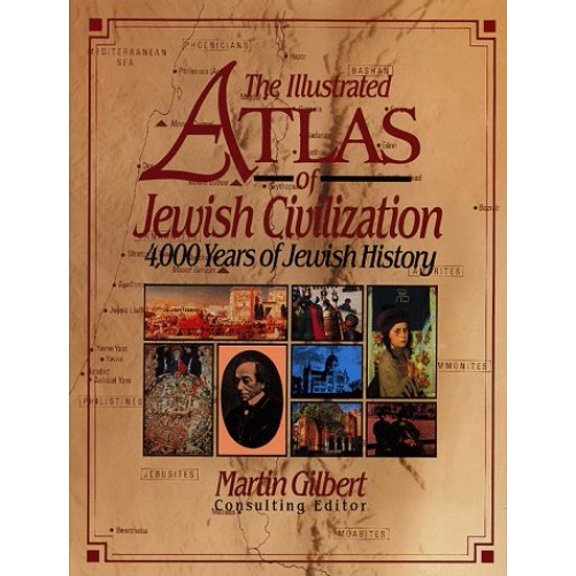 Pre-Owned The Illustrated Atlas of Jewish Civilization: 4,000 Years of Jewish History (Hardcover) 0025434152 9780025434158