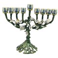 thumbnail image 3 of Candelabro tradicional para menorá, soporte para velas, centro de mesa para hogar, candelabro para Hanukkah, para repisa, inauguración de, 3 of 9