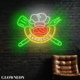 thumbnail image 2 of Glowneon Barbecue Logo Led Light, Barbecue Grill Bar Restaurant Decor, 2 of 5