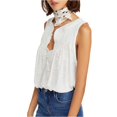 thumbnail image 2 of Free People New To Town - Camiseta sin mangas para mujer, color blanco roto, pequeña Free People Camiseta sin mangas, 2 of 2
