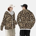 thumbnail image 6 of Balery Leopard Print-1 Men's Women's UPF 50+ Sun Protection Lightweight Hoodie Performance Long Sleeve Shirt for Fishing Running-, 6 of 9