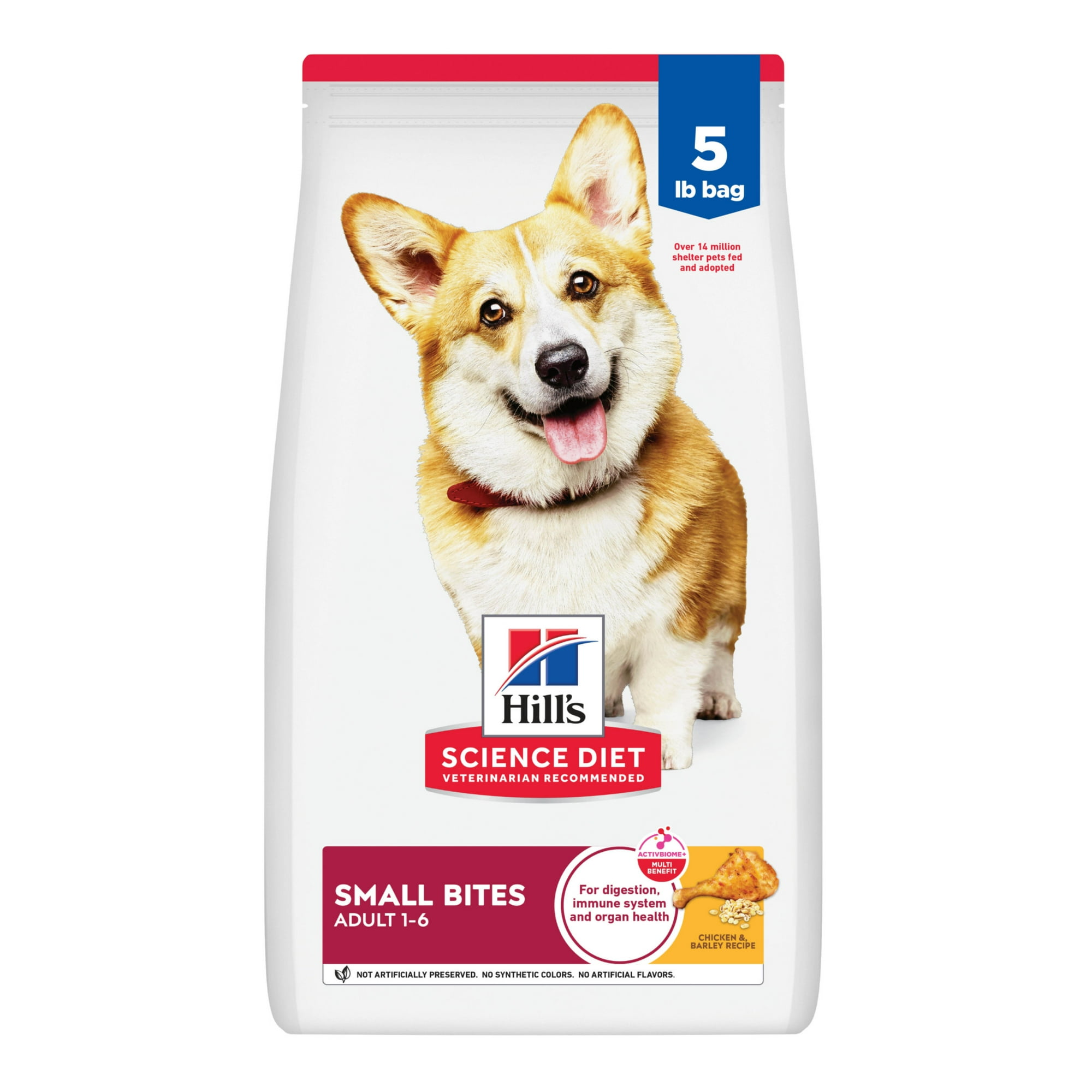 Hill's Science Diet Small Bites Chicken & Barley Dry Dog Food, 5lb Bag