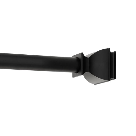 Mainstays Adjustable Tension Shower Curtain Rod, 53" to 86", Matte Black