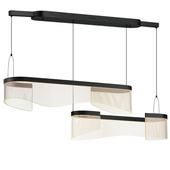 ET2 Lighting - Sonata - 54W 2 LED Linear Pendant-7 Inches Tall and 48 Inches