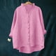 thumbnail image 2 of Vestidos Casuales Para Mujer, Blusas De Mujer De Moda Moda de verano para mujer, cuello en V, ocio, manga tres cuartos, color liso, 2 of 6