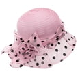 thumbnail image 2 of YTCAMLO Women's Summer Sun Hat, Wide Brim Polka Dot Floral Lightweight UV Protection Bucket Hat Beach Wedding Packable Fisherman Cap, 2 of 3