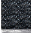 thumbnail image 1 of Soimoi Moss Georgette Fabric Floral & Paisley Shirting Printed Fabric 1 Yard 42 Inch Wide, 1 of 1