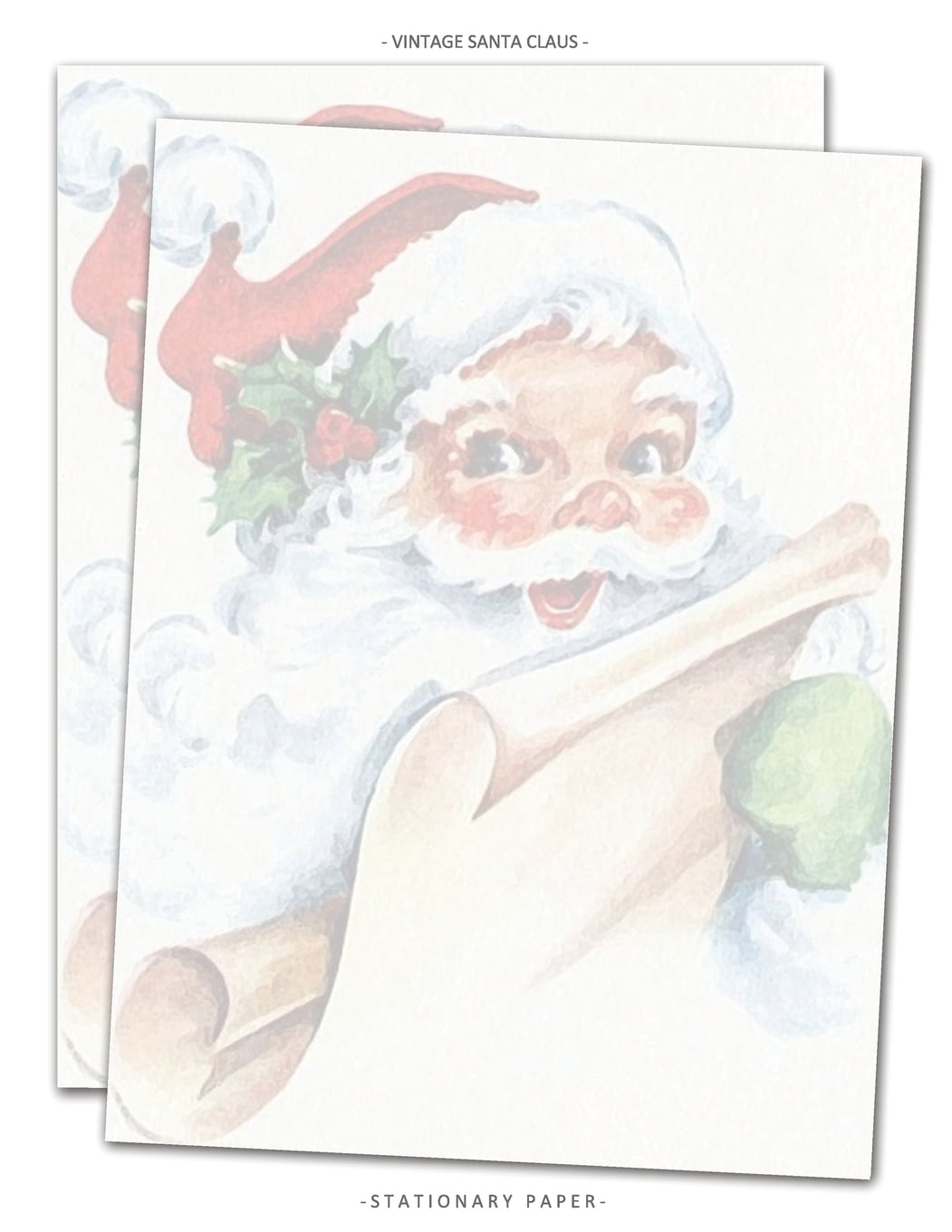 Stationery: Vintage Santa Claus Stationary Paper: Christmas Themed Letterhead Paper, Set of 25 Sheets for Writing, Flyers, Copying, Crafting, Invitations, Party, Office, Events, School Supplies, 8.5 x Stationery: Vintage Santa Claus Stationary Paper: Christmas Themed Letterhead Paper, Set of 25 Sheets for Writing, Flyers, Copying, Crafting, Invitations, Party, Office, Events, School Supplies, 8.5 x