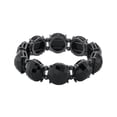 thumbnail image 3 of 1928 Jewelry Women's Black Stone Stretch Bracelet, 3 of 3