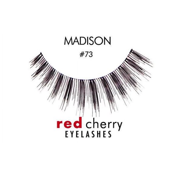 Option : Black - #73 , Troika Red Cherry Eyelashes, hair scalp beauty - Pack of 3 w/ Sleek 3-in-1 Comb/Brush