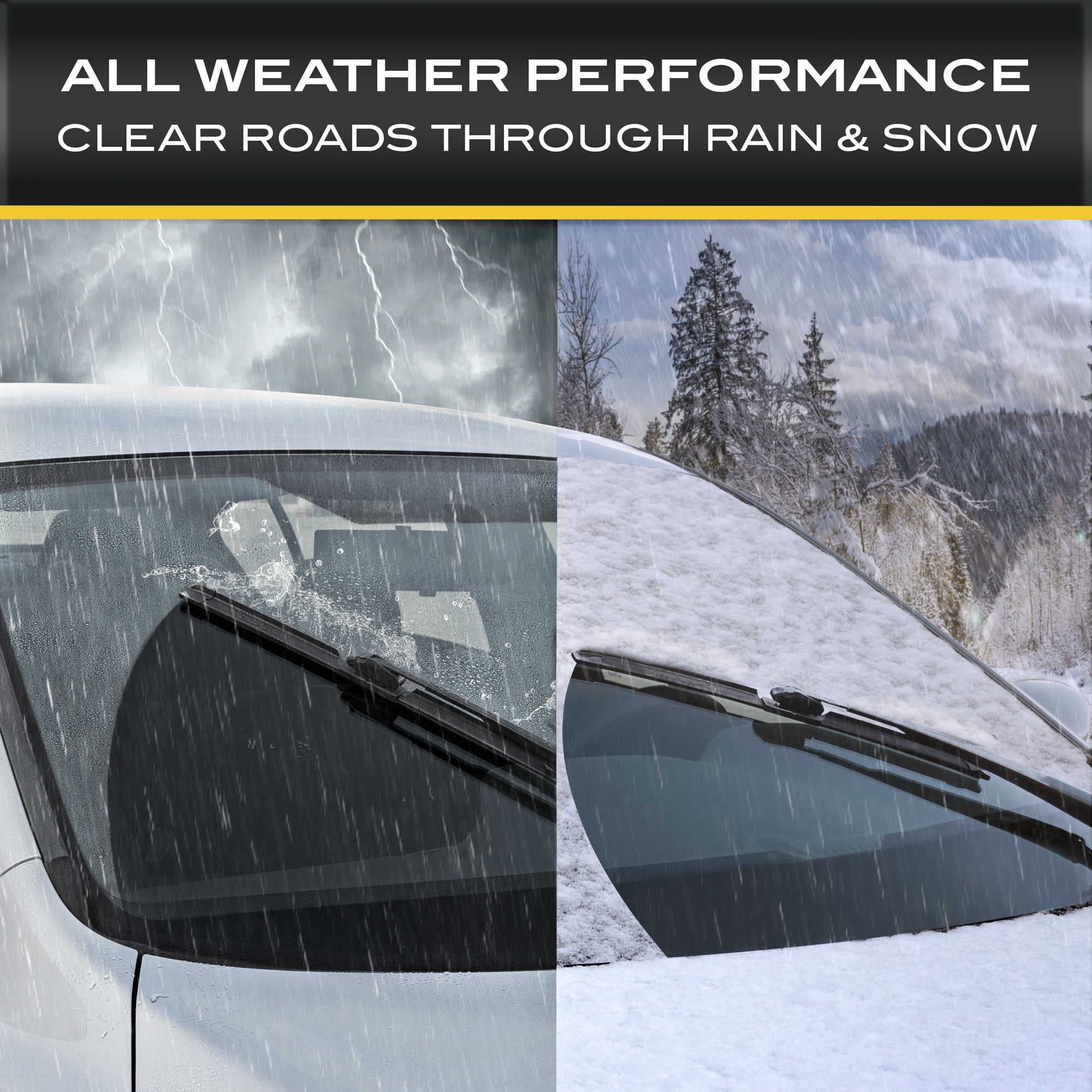 Cat C2.0 Heavy Duty Beam Windshield Wiper Blades for Cars, Trucks, Vans, Pickups, and SUVs - All Season Streak-Free, Silent, Crystal-Clear Clean