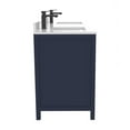 thumbnail image 6 of Ayna Decors Rooh 60 in Navy Blue Double Sink Bathroom Vanity Set with White Quartz Countertop | 4 Soft Closing Doors | 6 Full Extention Soft Close Drawer | Black Hardware, 6 of 10