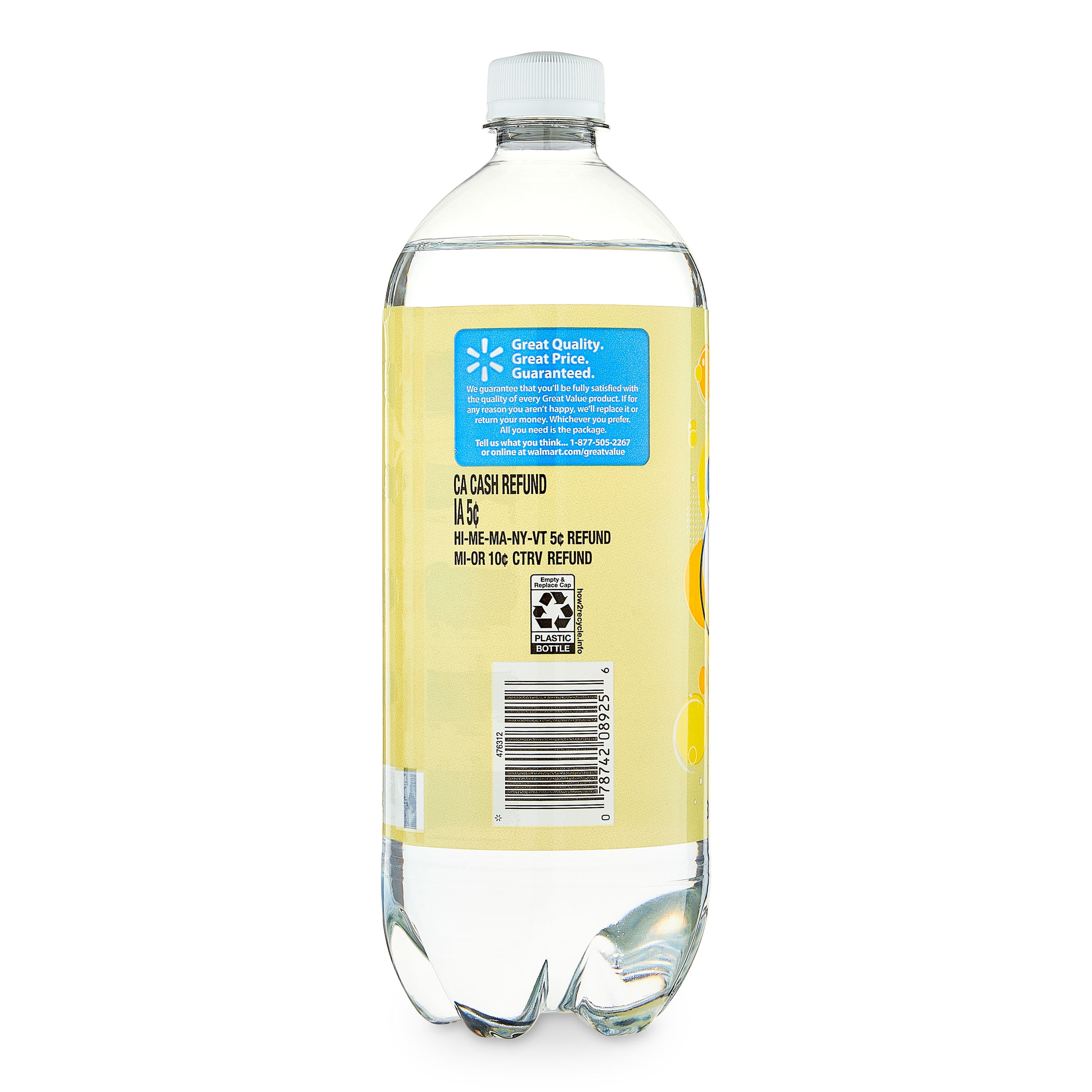 Great Value Tonic Water, 33.8 fl oz Bottle