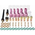 thumbnail image 1 of Kit de 55 accesorios para soldadura TIG con cubierta de vidrio de alúmina resistente y malla superior para WP-17/18/26., 1 of 5