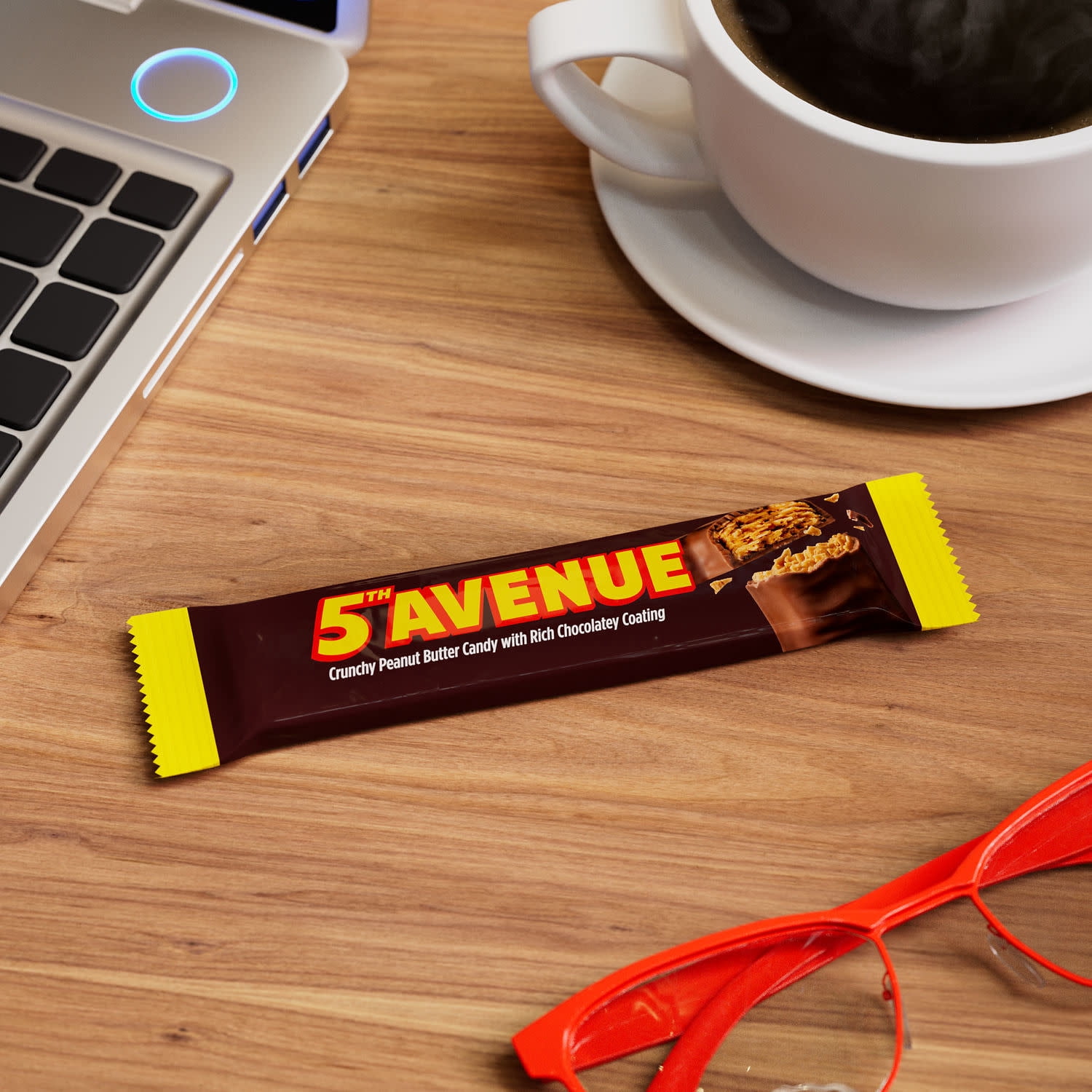 5Th Avenue Rich Chocolate Coated Crunchy Peanut Butter Candy, Bar 2 oz