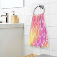 thumbnail image 6 of Coolnut 2PCS Cotton Towel Set,Quick Drying Washcloths,Soft and Breathable Bath Towel Hand Towels for Kitchen Bathroom Gym Beach-Mermaid Fish Scale Wave, 6 of 6