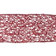 thumbnail image 2 of Vickerman 4" Ruban de Noël Rouge Scintillant, 2 of 2