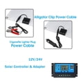 thumbnail image 1 of Dual 18V 25W Kit de Panel Solar Monocristalino Dual Recarga de Teléfonos Celulares USB A Prueba de Agua Para Acampar Al Aire Libre Con Controlador Solar Pwm para RV Marine, 1 of 7