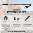 thumbnail image 2 of Vipole Trekker Cork Hiking Poles Ultralight Trekking Poles Come with Natural Cork Grips and Aluminum Adjustable Shafts - Walking Sticks - Set of 2 - Made in Italy, 2 of 9