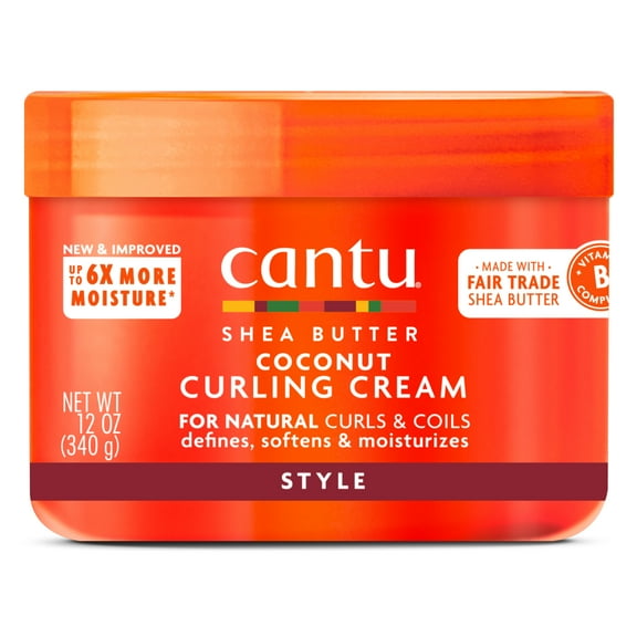 Cantu Shea Butter for Natural Hair Coconut Curling Cream 12 Oz