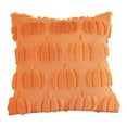 thumbnail image 6 of Hoosue Fall Decorative Throw Pillow Covers 18 x 18 Inch Set of 2, Thanksgiving Autumn Harvest Pumpkin Cushion Covers, 3D Embroidered Pillow Cases for Couch Bedroom Living Room Decor, Rust, 6 of 7