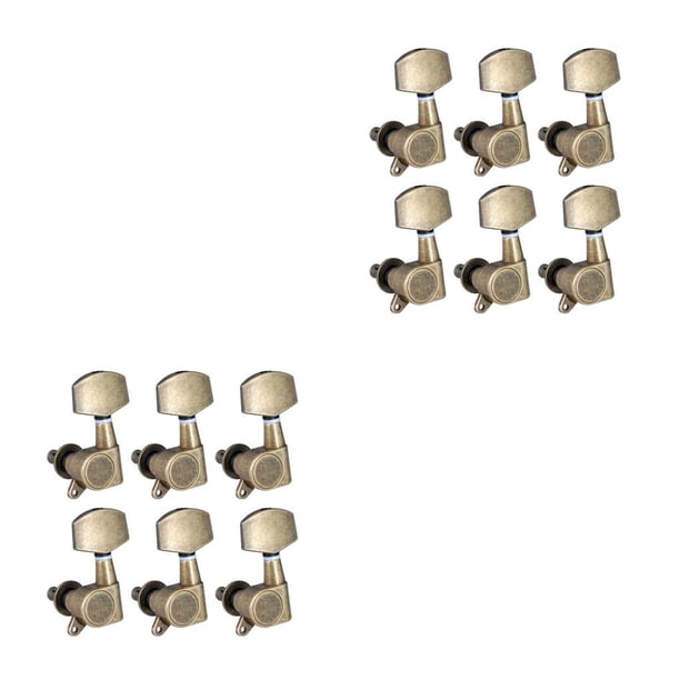 Matsuzay Clavijas de afinación de 6 piezas, accesorio de instrumento de componente profesional, cabezales de máquina, piezas de guitarra para reemplazar Tipo 2 2piezas Matsuzay CBP347197