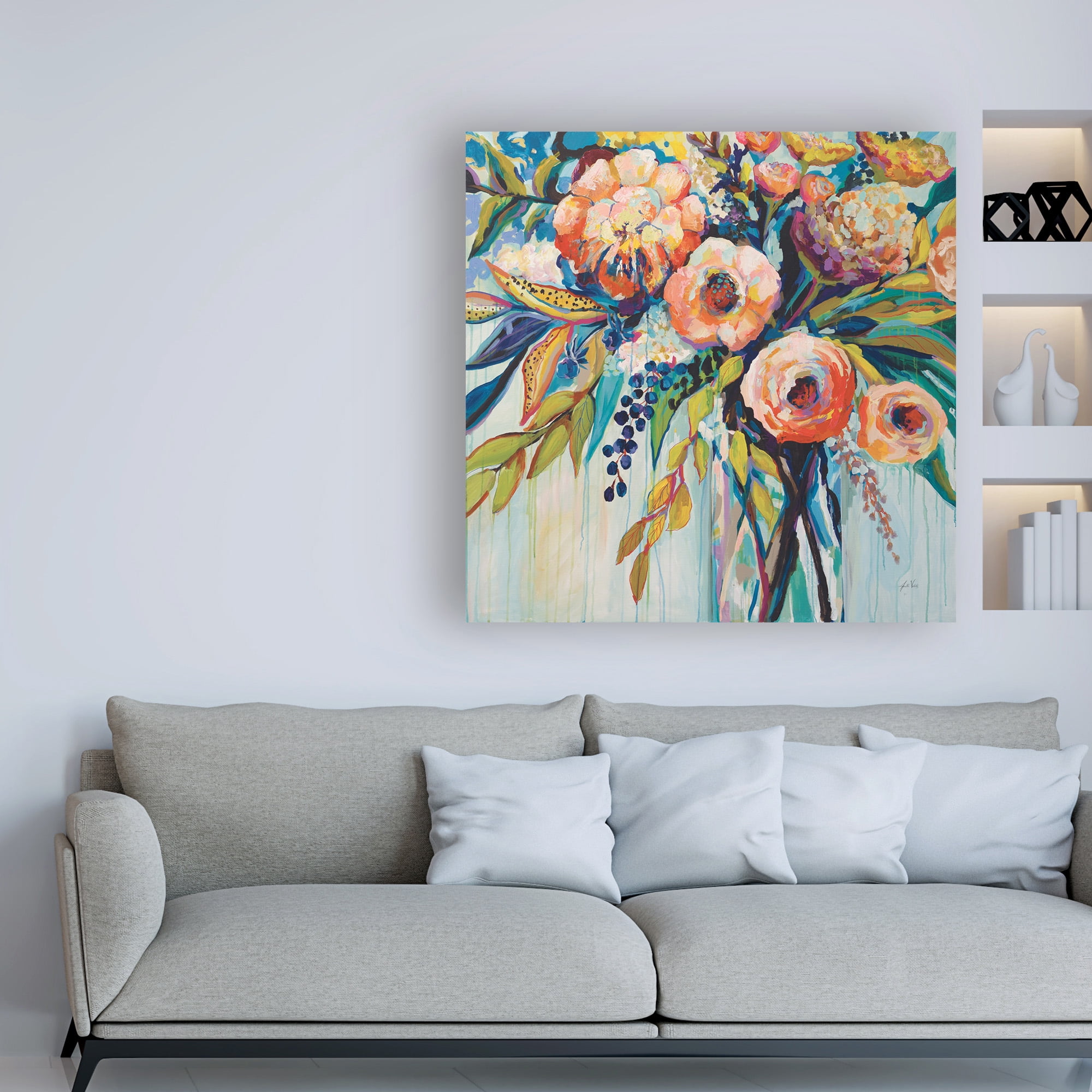 Trademark Fine Art 'Color Celebration' Canvas Art by Jeanette Vertentes