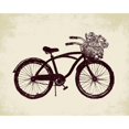 thumbnail image 3 of Taylor, Evangeline 14x12 Black Modern Framed Museum Art Print Titled - Flower Basket Bike, 3 of 5