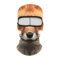 thumbnail image 1 of TIELUTT Visage de Ski Animal 3D avec Oreilles pour Festivals de Musique Rêves Ski Fête d'Halloween Activités Extérieures Chapeau de Protection pour Jeunes Femmes Guêtres de Ski Femmes par-Dessus la Tête Chauffe-Corps pour Temps Froid, 1 of 4