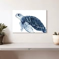 thumbnail image 2 of Elephant Stock Turtle In The Blues Wall Art - Horizontal Canvas Wall Art - Living Room Wall Decor - Animal Canvas - Blue And White Decor By Elizabeth Medley - 12" x 8", 2 of 8