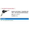 thumbnail image 2 of Ignition Lock Cylinder - Compatible with 1995 - 1997 Chevy K2500 Suburban 1996, 2 of 2