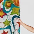 thumbnail image 3 of ARISTURING Shapes Stars Colorful Pattern Shower Curtain Set with Hooks 36x72, 3 of 7
