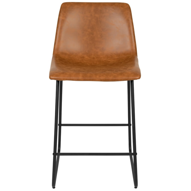 Emma + Oliver Set of 2 Kitchen Counter Height Stool - 24 Inch