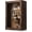 11x16 Carbonized, variant on Shadow Box Frame 12x16, 4.7-inch Depth, Black Solid Wood Shadow Box Display Case with Removable 6-Grid Shelves, Vintage Metal Corner Guards, Handle & Lock, Extra Deep Large Shadow Box for Medals