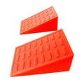 thumbnail image 2 of 2 bloques de cuña para sentadillas portátiles y ajustables para entrenamiento deportivo en interiores de Pilates Naranja, 2 of 8