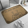 thumbnail image 5 of Hi How Are You Doormat， Funny Frog Welcome Mat Texas Gift ，Front Doormat, Indoor Doormat,Front Back Door Mat ,Coral Velvet Rug 16”x24”, 5 of 7