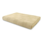 JMR Beige Hospital/Home Thermal Blanket Snagfree 100% Cotton Coach Throw or Quilt Twin Size 66x90