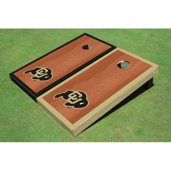 University of Colorado Rosewood Alternating Border Cornhole Boards