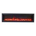 thumbnail image 1 of Amantii Symmetry Bespoke - 60" Indoor / Outdoor Electric Built In Fireplace featuring, WiFi Compatibilty & Bluetooth Connectivity, MultiFunction Remote, and a Selection of Media Options, 1 of 5