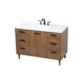 thumbnail image 3 of 48 inch single bathroom vanity in walnut brown, 3 of 16