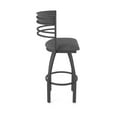 thumbnail image 4 of 860 Hunter 36" Swivel Bar Stool with Pewter Finish and Graph Coal Seat and Back, 4 of 5
