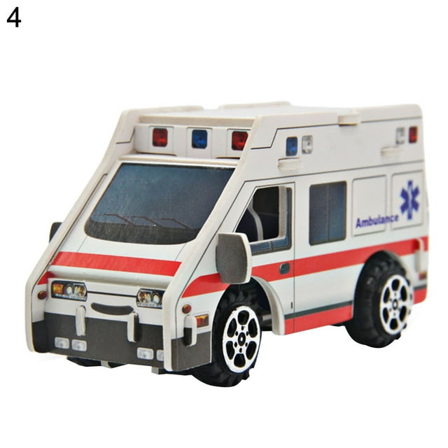 Flmtop 1Set 3D Puzzle Develop Patience Intellectual Development Paper Off-road Vehicles Puzzle Birthday Gift