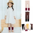 thumbnail image 5 of Eleanos Toddler Children's Girls knitting Leggings Kids Color Matching Nine-point Leggings, 5 of 5
