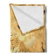 thumbnail image 2 of Tree Soft Flannel Fleece Throw Blanket, Grunge Style Composition with Swirled Branches and Butterfly Silhouettes, Cozy Plush for Indoor and Outdoor Use, 50" x 70", Brown and Pale Brown, by Ambesonne, 2 of 5